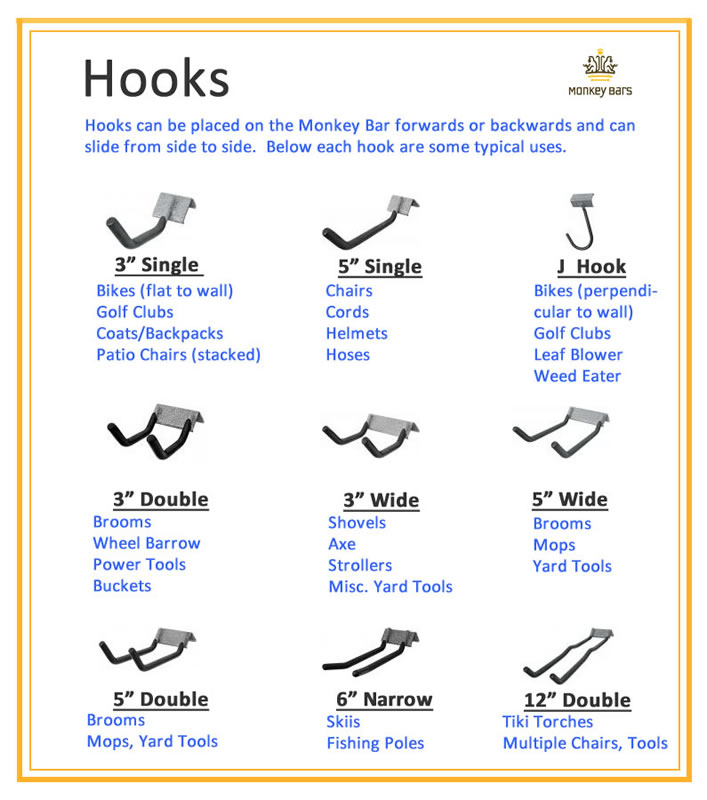 Monkey Bars Hooks