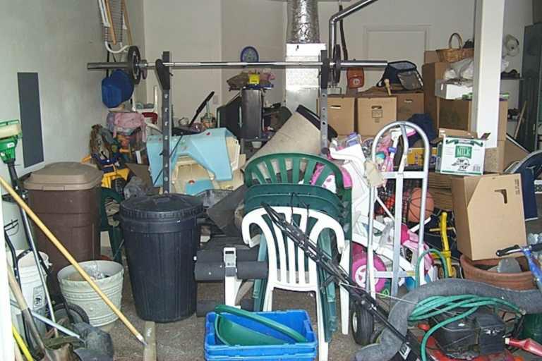 Messy garage