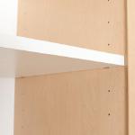 All our shelves are a full 1" thick.  No more sagging shelves!