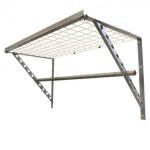 The Monkey Bar 4ft Garage shelving kit is the only shelf rack combination on the market.   Each 4ft span can hold a 1000 lbs. HOOKS and ACCESSORIES are sold separately.  $199.99
