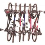 The only Garage Bike Rack to organize 6 Bicycles in a 4ft space. Wall mounted Bike Rack for all sizes of bicycles. $99.99