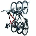 This is a great wall mounted Small Garage Bike Rack to organize 3 bicycles in a 3ft space. $79.99